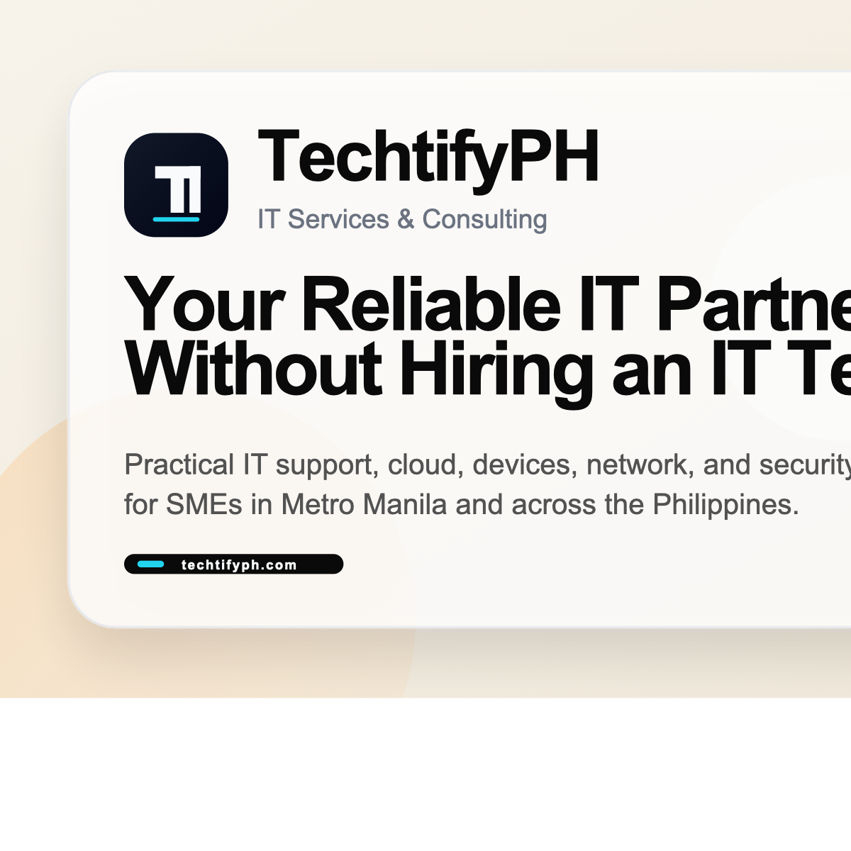 TechtifyPH | IT Services & Consulting for SMEs in the Philippines